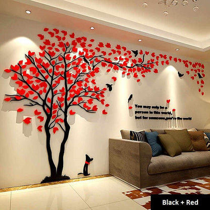 Tree Birds DIY Acrylic Wall Art. - AuraDec