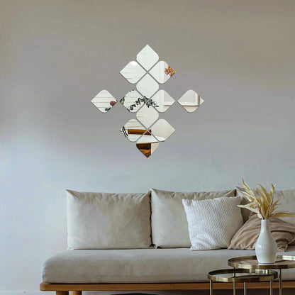 Acrylic Quadrilateral Mirror Wall Stickers - AuraDec