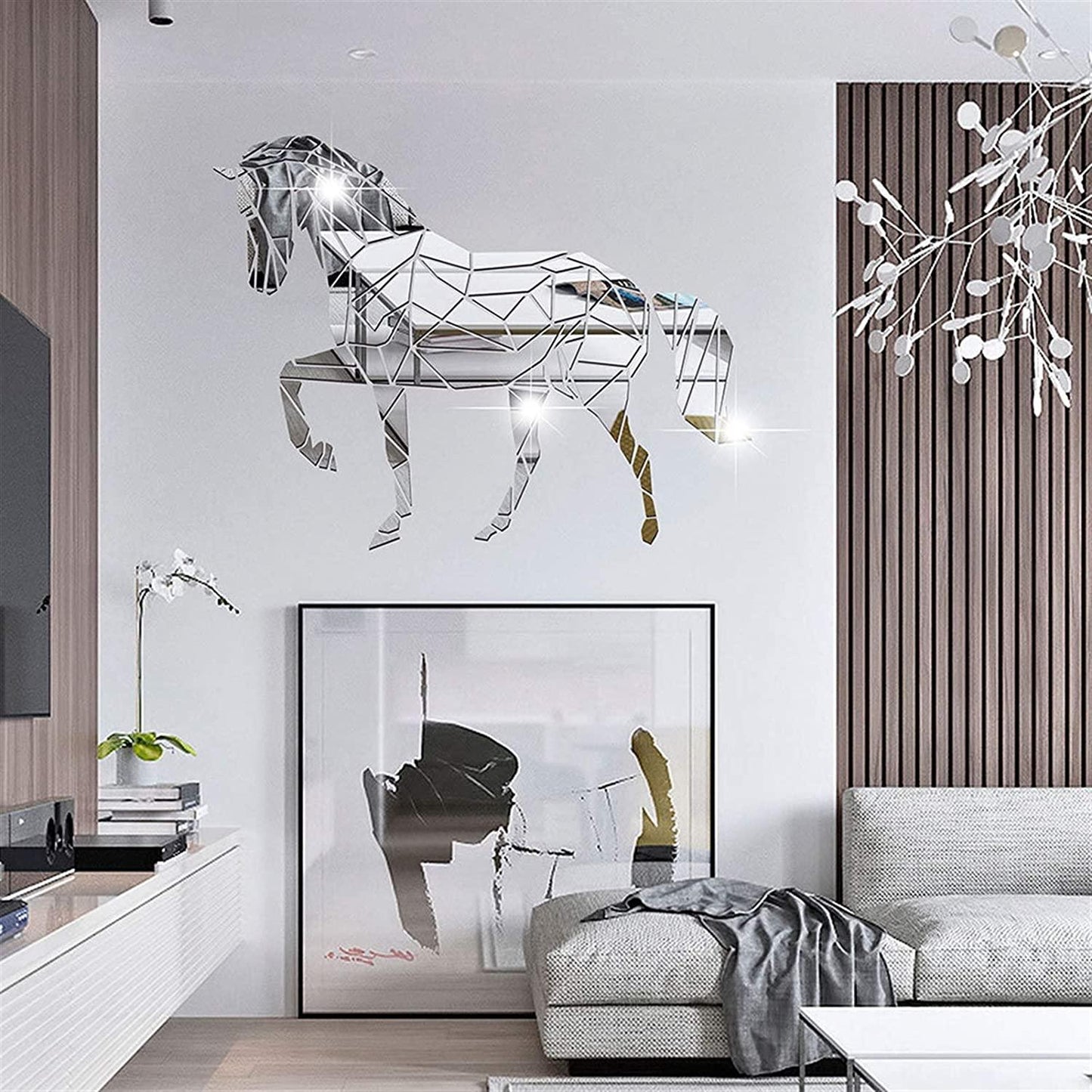 Large Acrylic Horse Mirror Wall Art - AuraDec