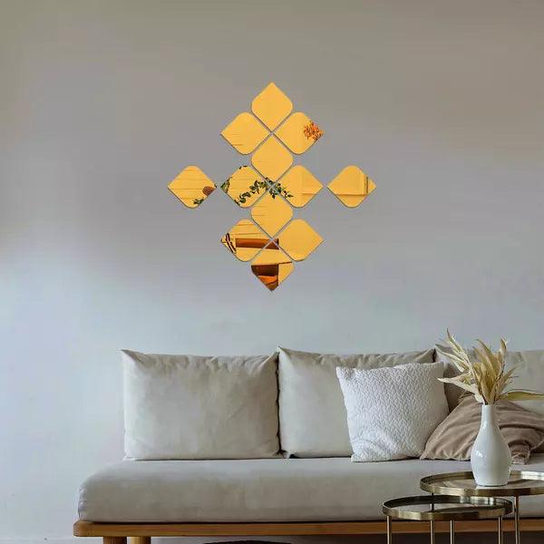 Acrylic Quadrilateral Mirror Wall Stickers - AuraDec