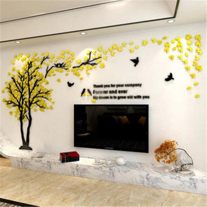 Tree Birds DIY Acrylic Wall Art. - AuraDec