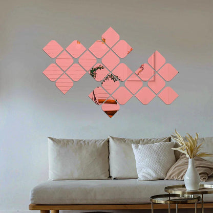 Acrylic Quadrilateral Mirror Wall Stickers - AuraDec